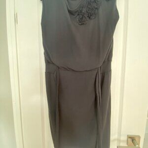 GRAY SLEEVELESS DRESS